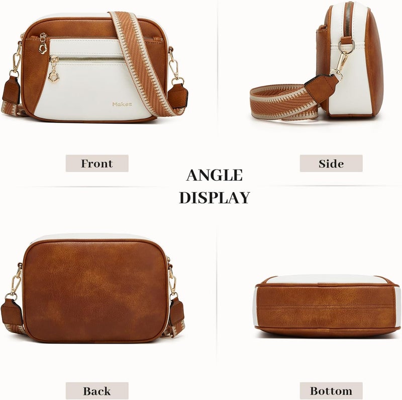 Makes Crossbody Purse for Women Small Crossbody Bags Trendy Vegan Leather with Adjustable Shoulder Straps Gift for Mother Wife Mom - Image 4